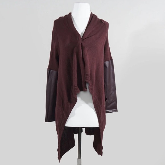 Blank NYC Burgundy Cardigan - Picture 2 of 3